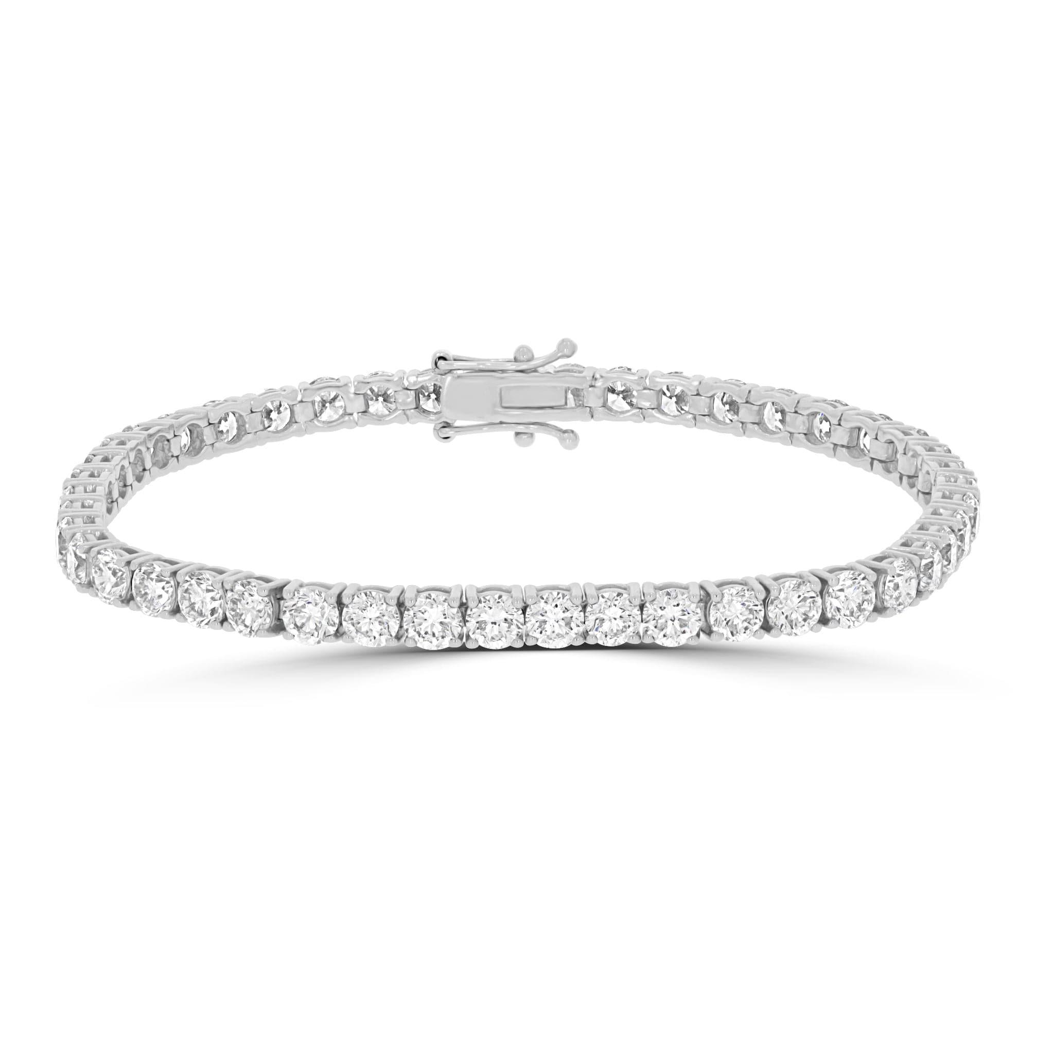6ct Diamond Tennis Bracelet | 18ct White Gold